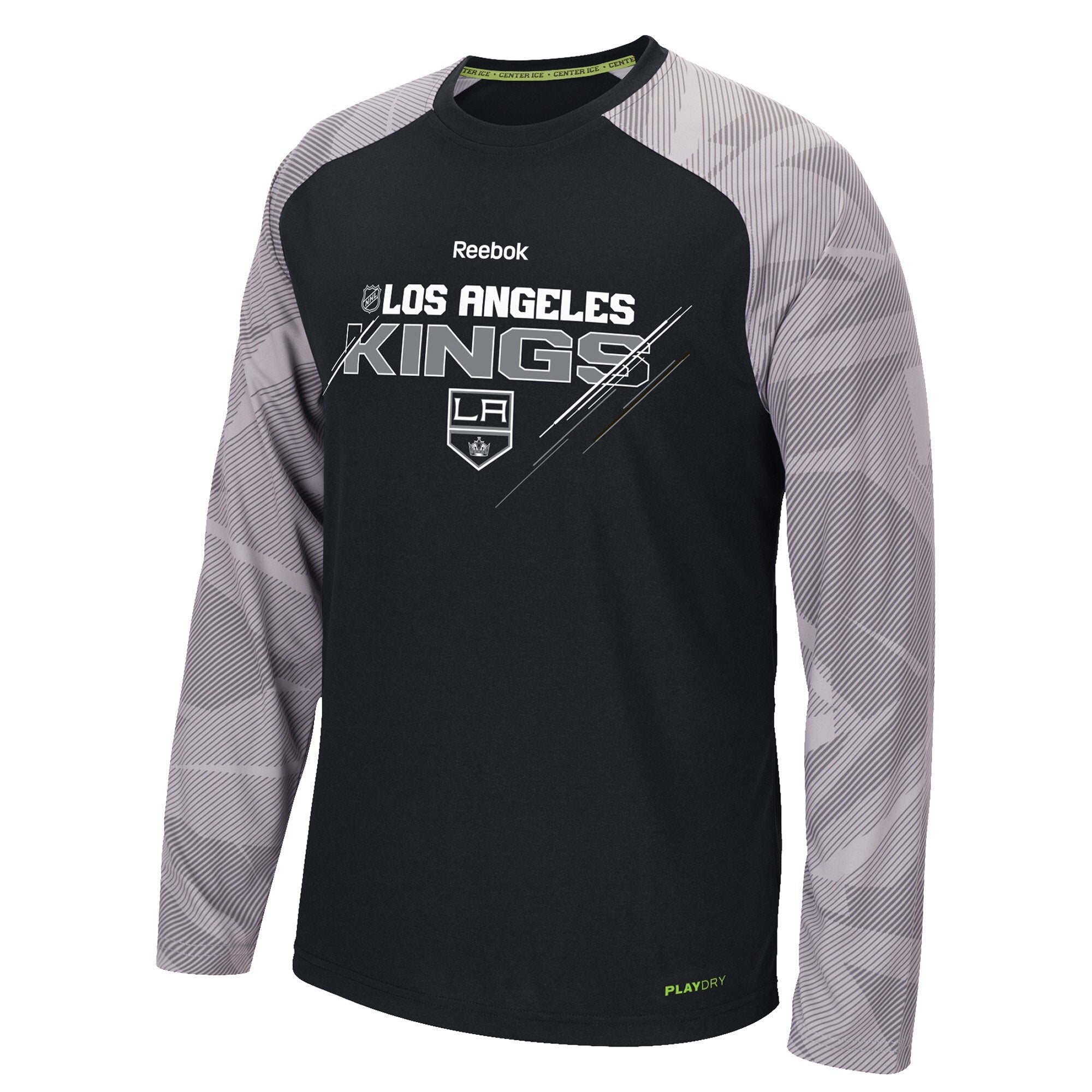 [M95596] Mens Reebok NHL LA Kings Performance Long Sleeve Tee
