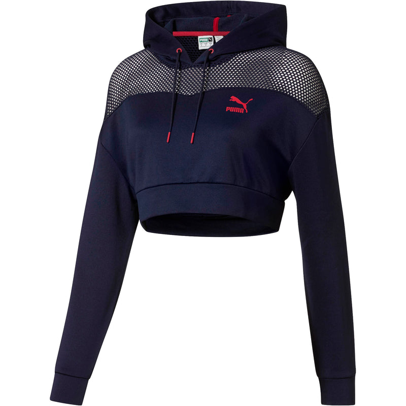 [579243-01] Womens Puma FLOURISH CROPPED HOODIE
