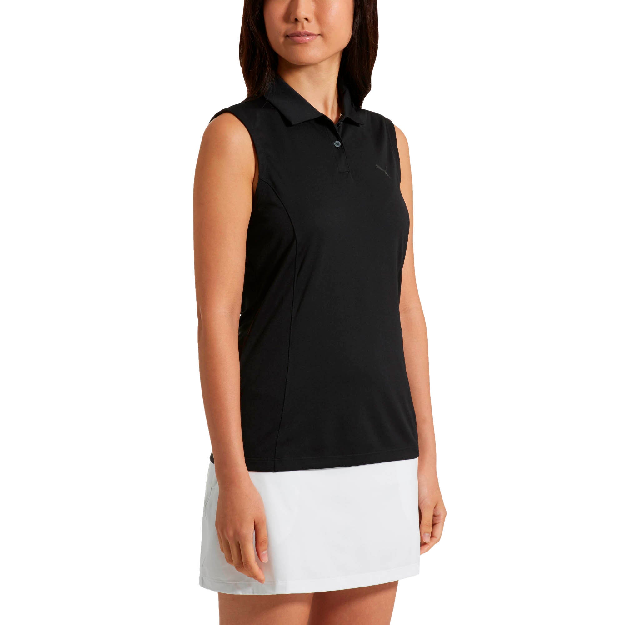 [570524-01] Womens Puma Pounce Sleeveless Polo