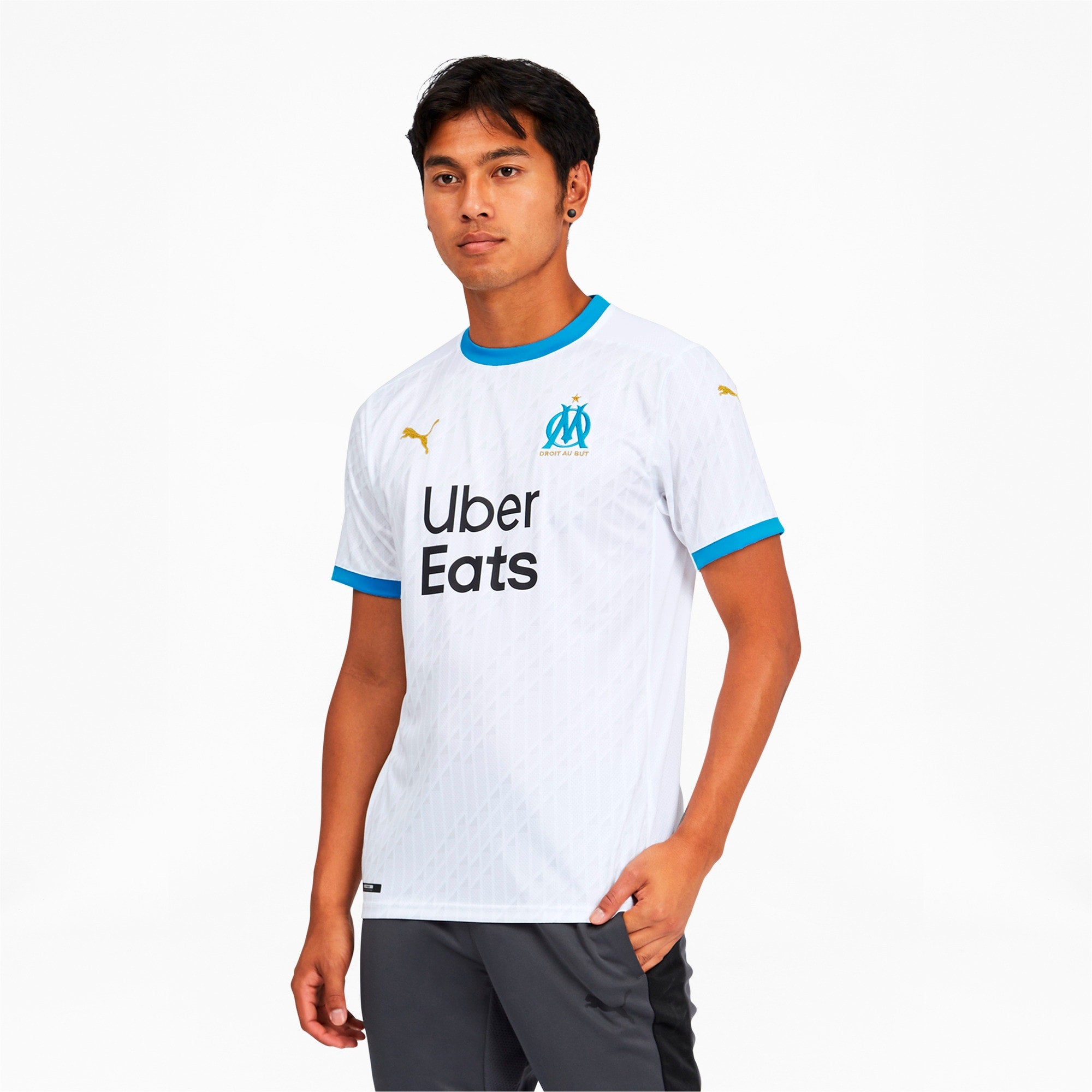 [757035-01] Mens Puma OM OLYMPIQUE MARSEILLE HOME SHIRT REPLICA