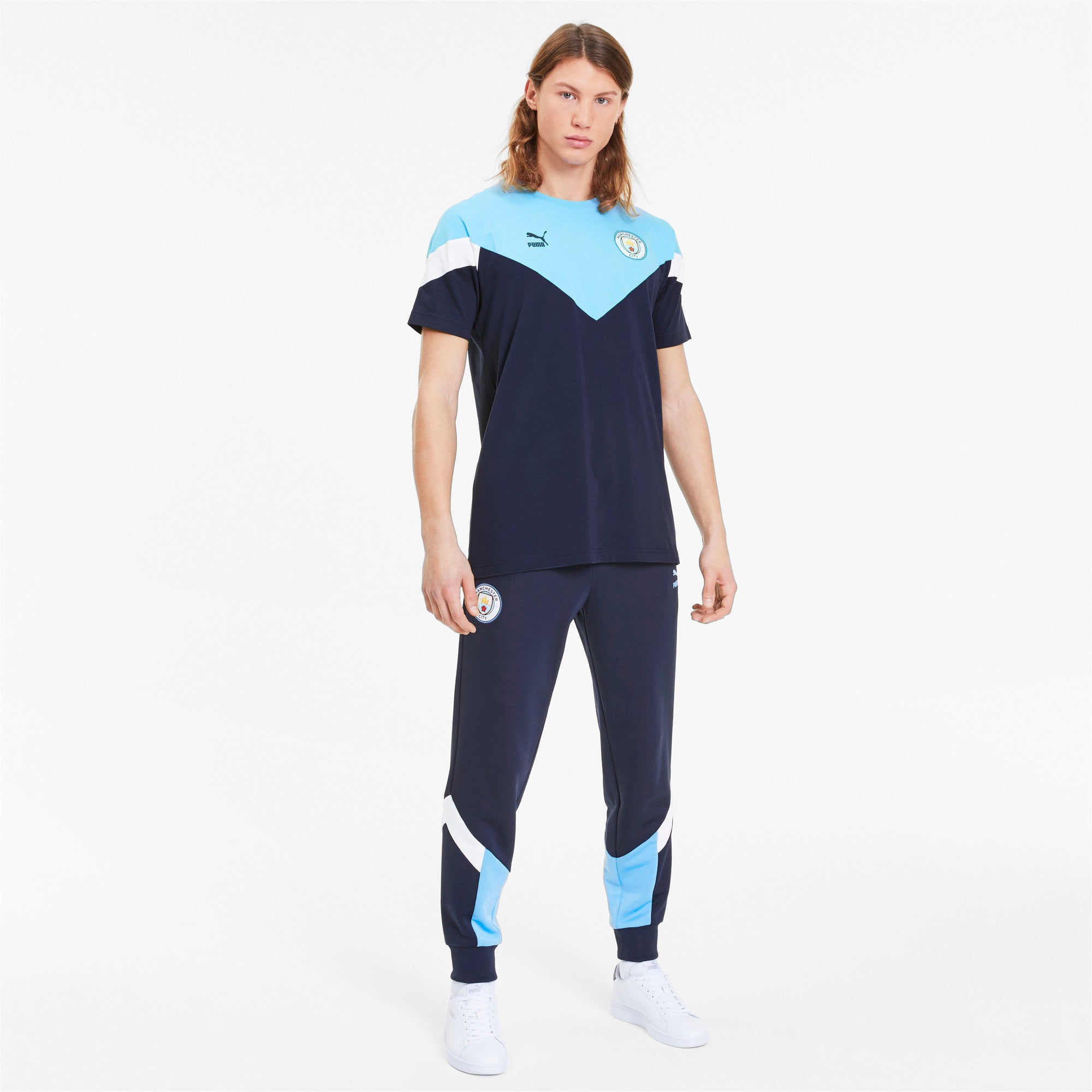 [756665-25] Mens Puma MCFC Iconic MCS Tee