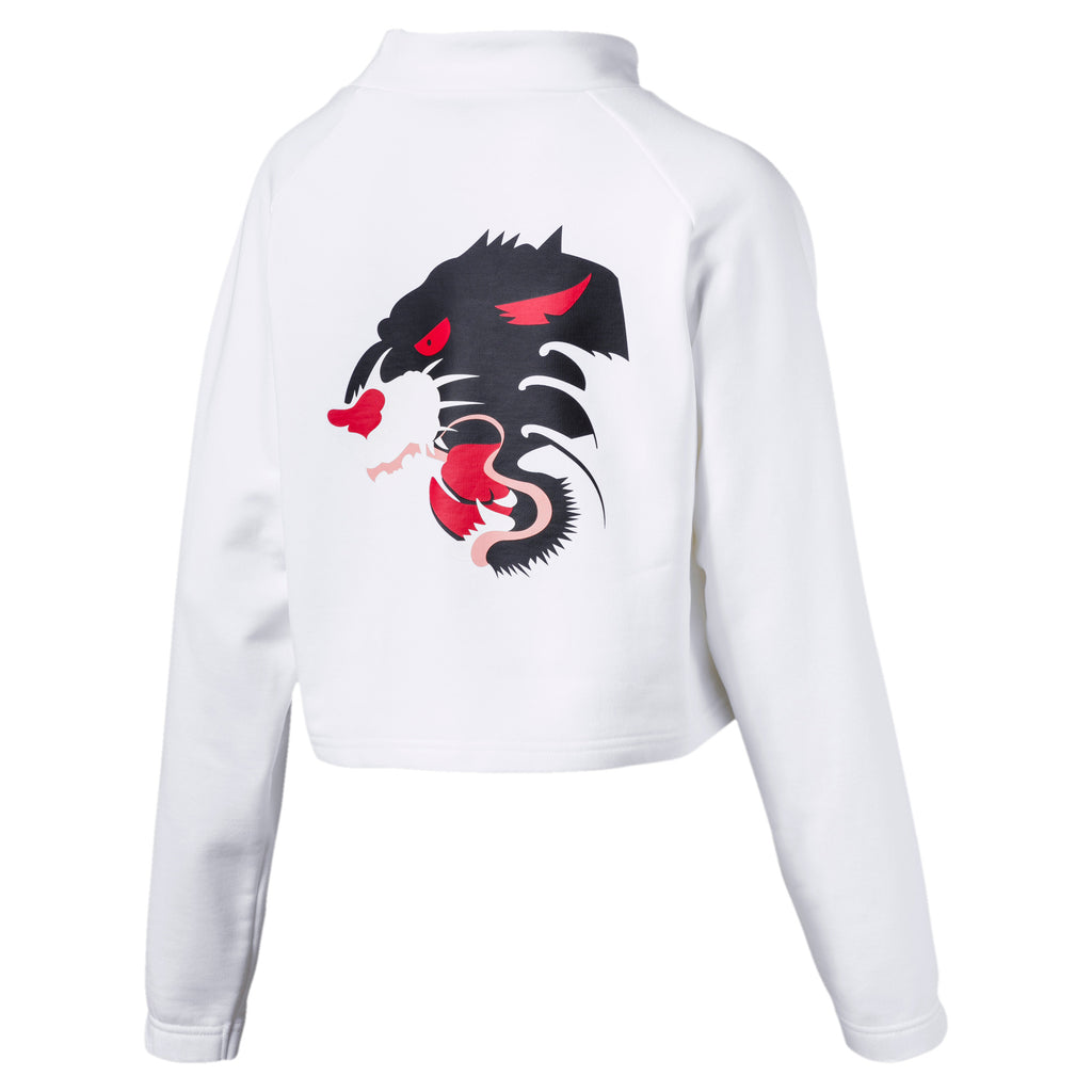 [578947-02] Womens Puma Fierce Cat Cropped Crew