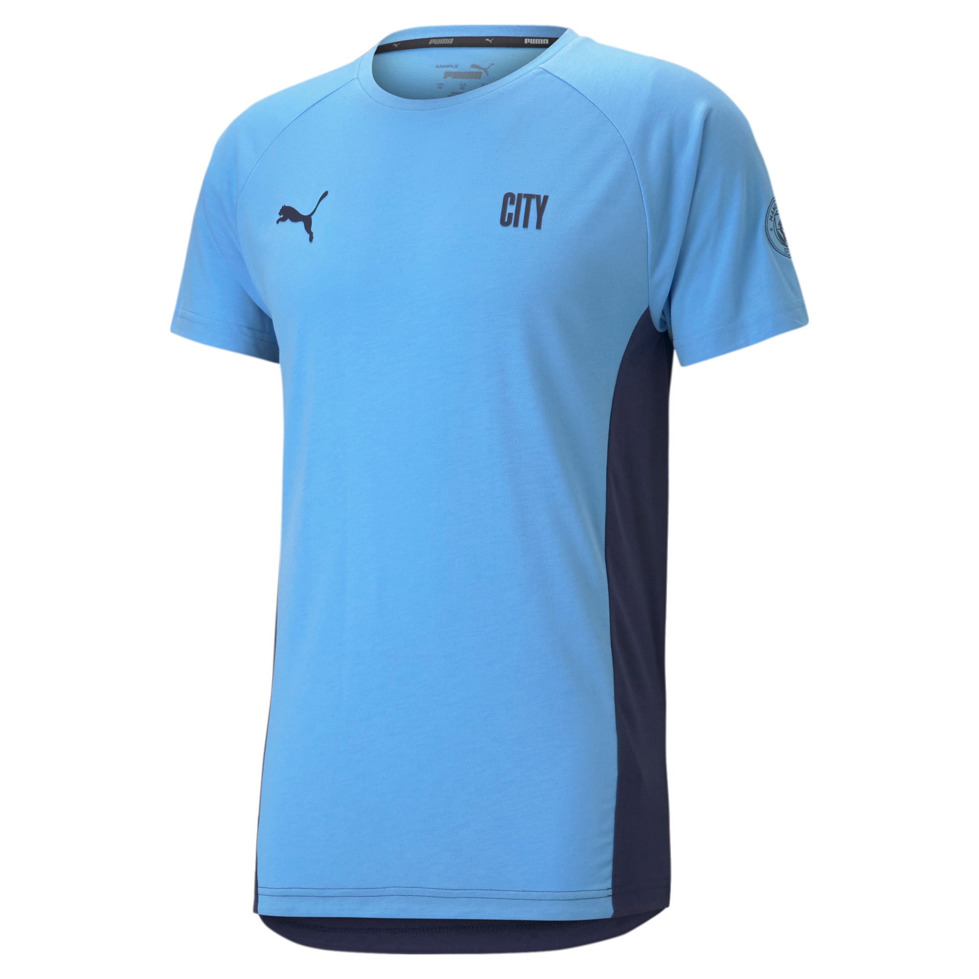 [758704-01] Mens Puma MCFC MANCHESTER CITY EVOSTRIPE TEE