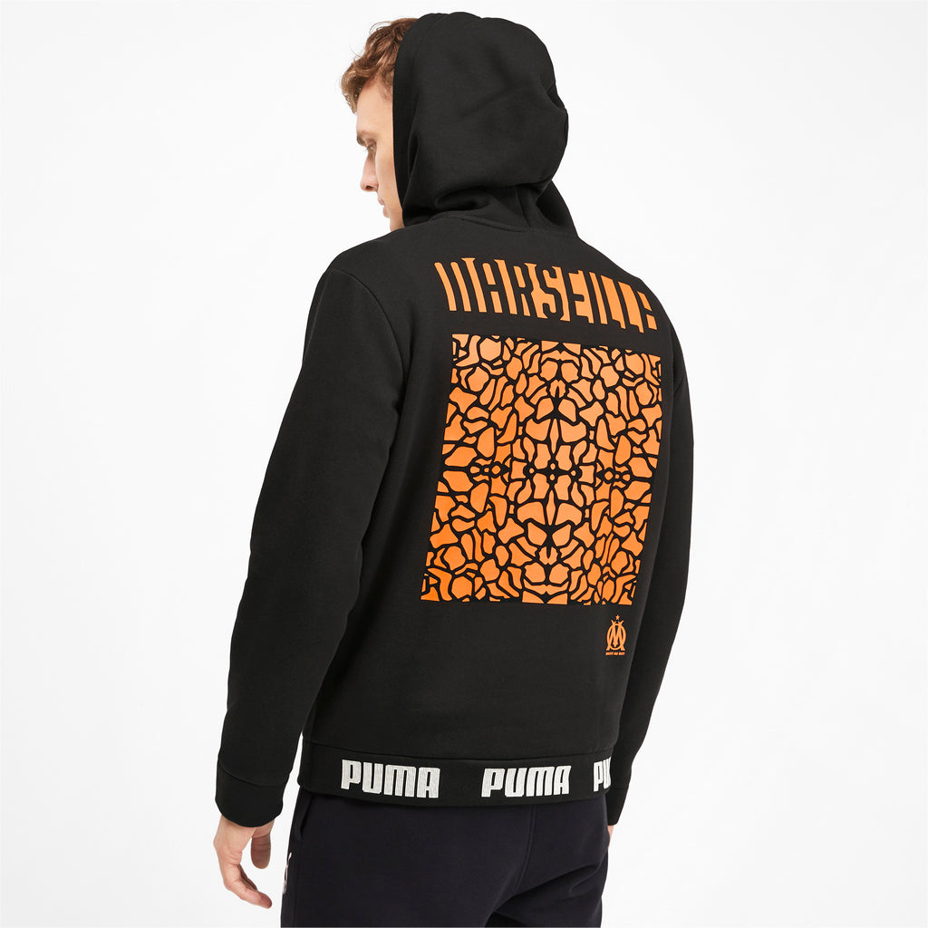 [756070-01] Mens Puma OM Olympique de Marseille Ftbl Culture Hoody