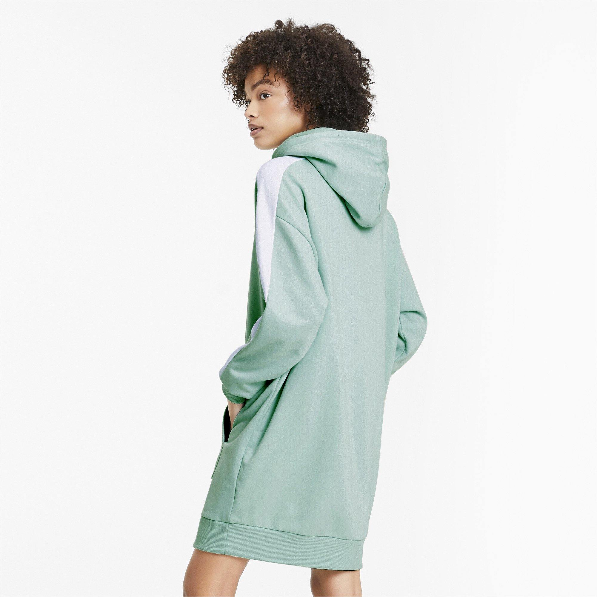 [597051-32] Womens Puma Classics T7 Hooded Dress - sneakAR