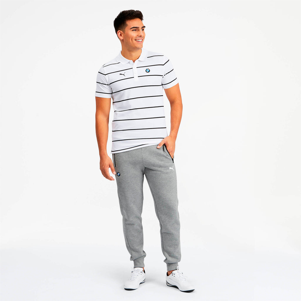 [595456-02] Mens Puma BMW Motorsport Striped Polo