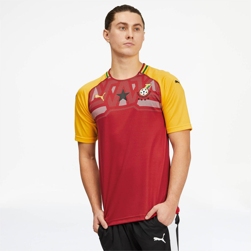 [752430-01] Mens Puma GFA Ghana Home Shirt Replica SS - sneakAR