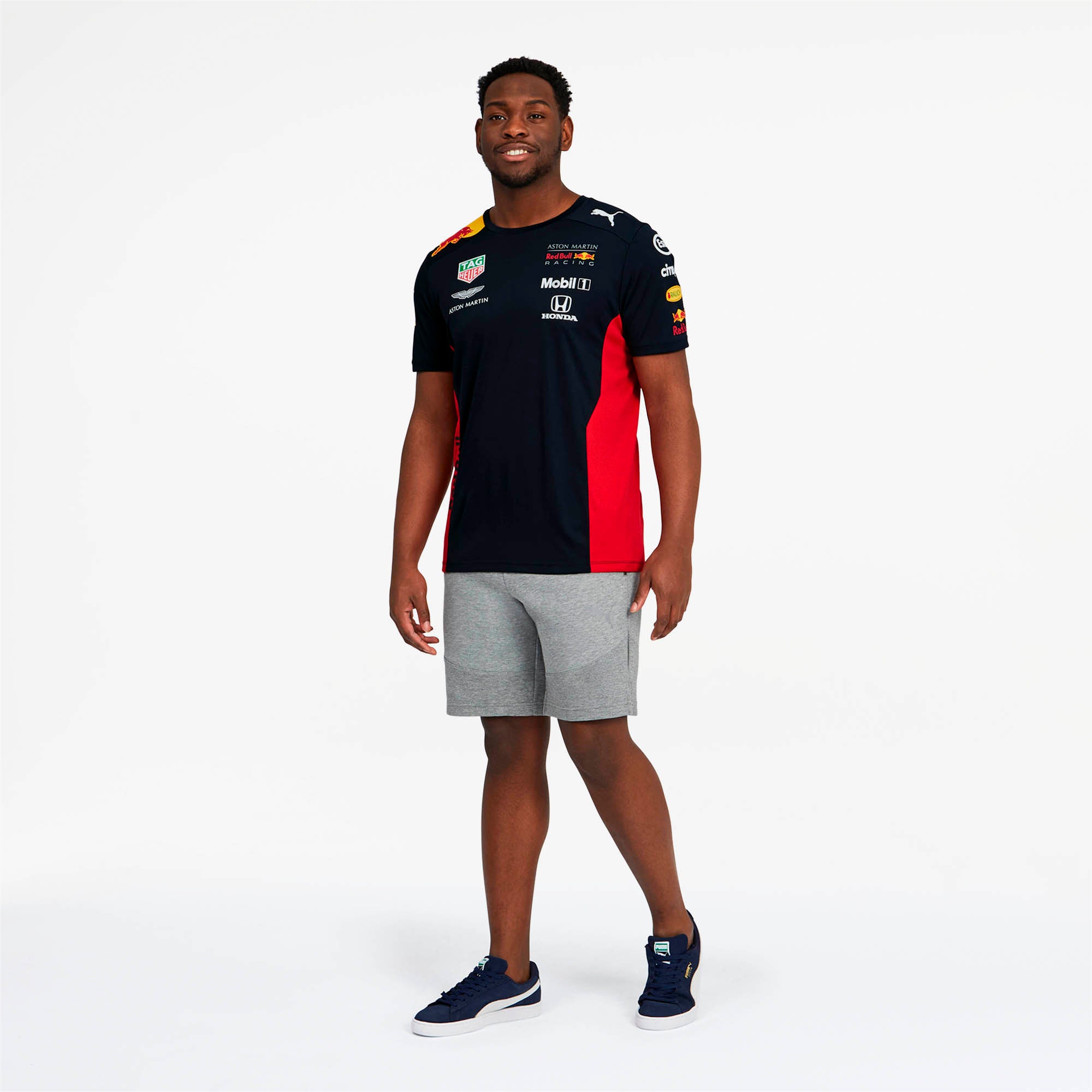 [762881-01] Mens Puma AMRBR Red Bull Racing Team Tee