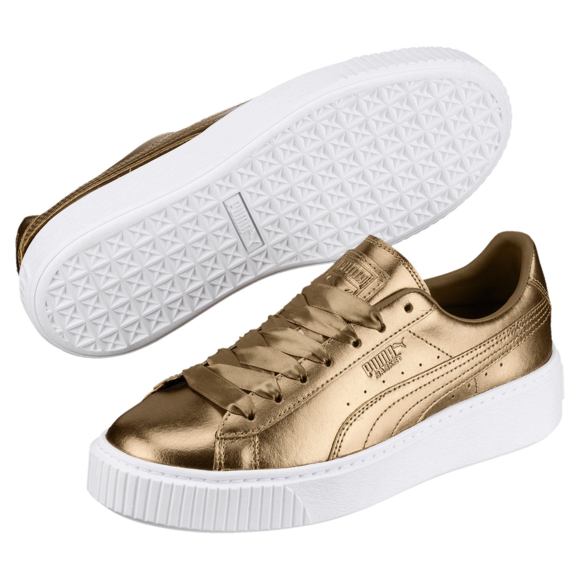 [366687-02] Womens Puma Basket Platform Luxe - sneakAR