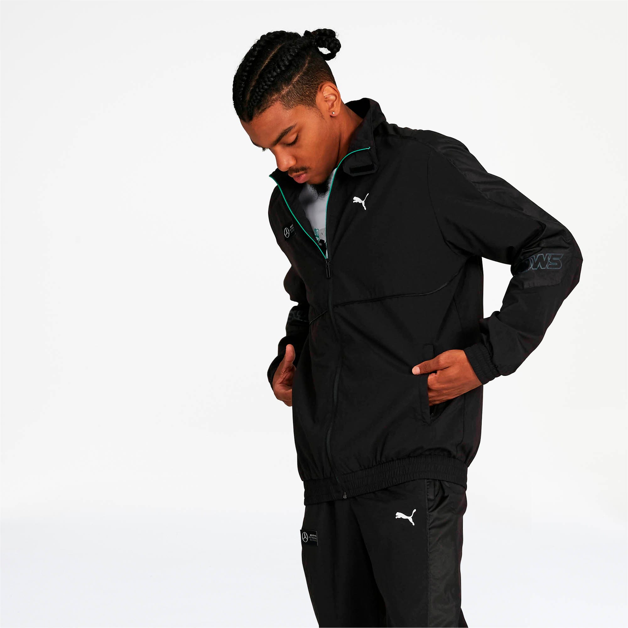 [595360-01] Mens Puma MAPM MERCEDES AMG STREET WOVEN JACKET