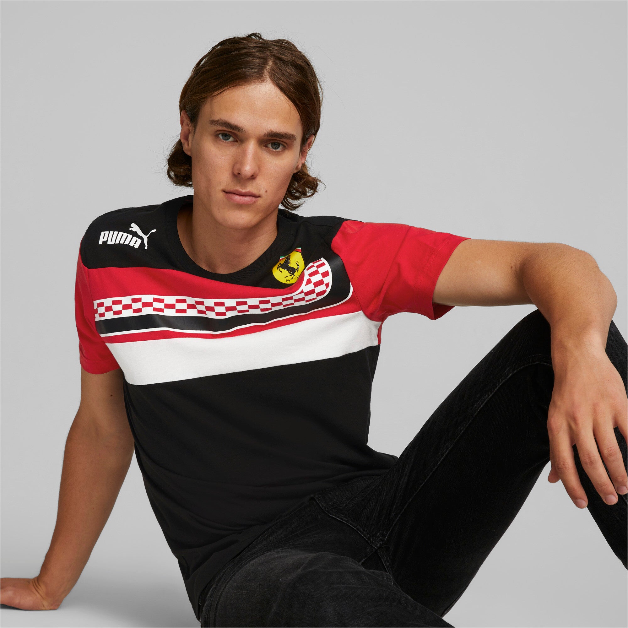 [535822-01] Mens Puma FERRARI RACE SDS TEE