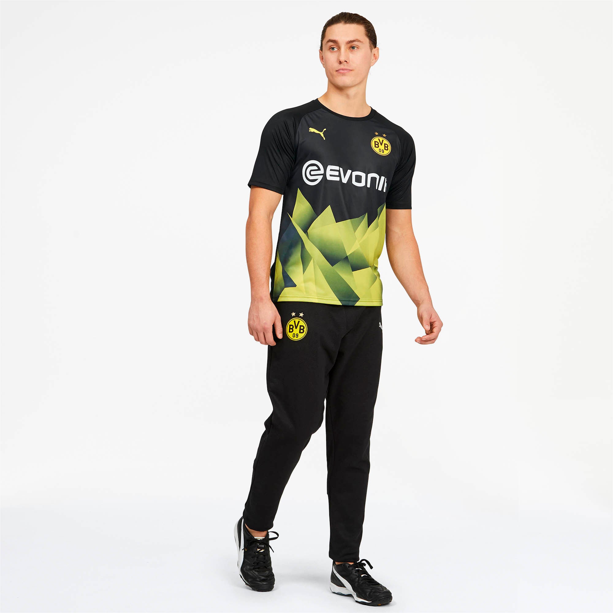 [755760-02] Mens Puma BVB Borussia Dortmund Stadium Jersey w/ Evonik Logo