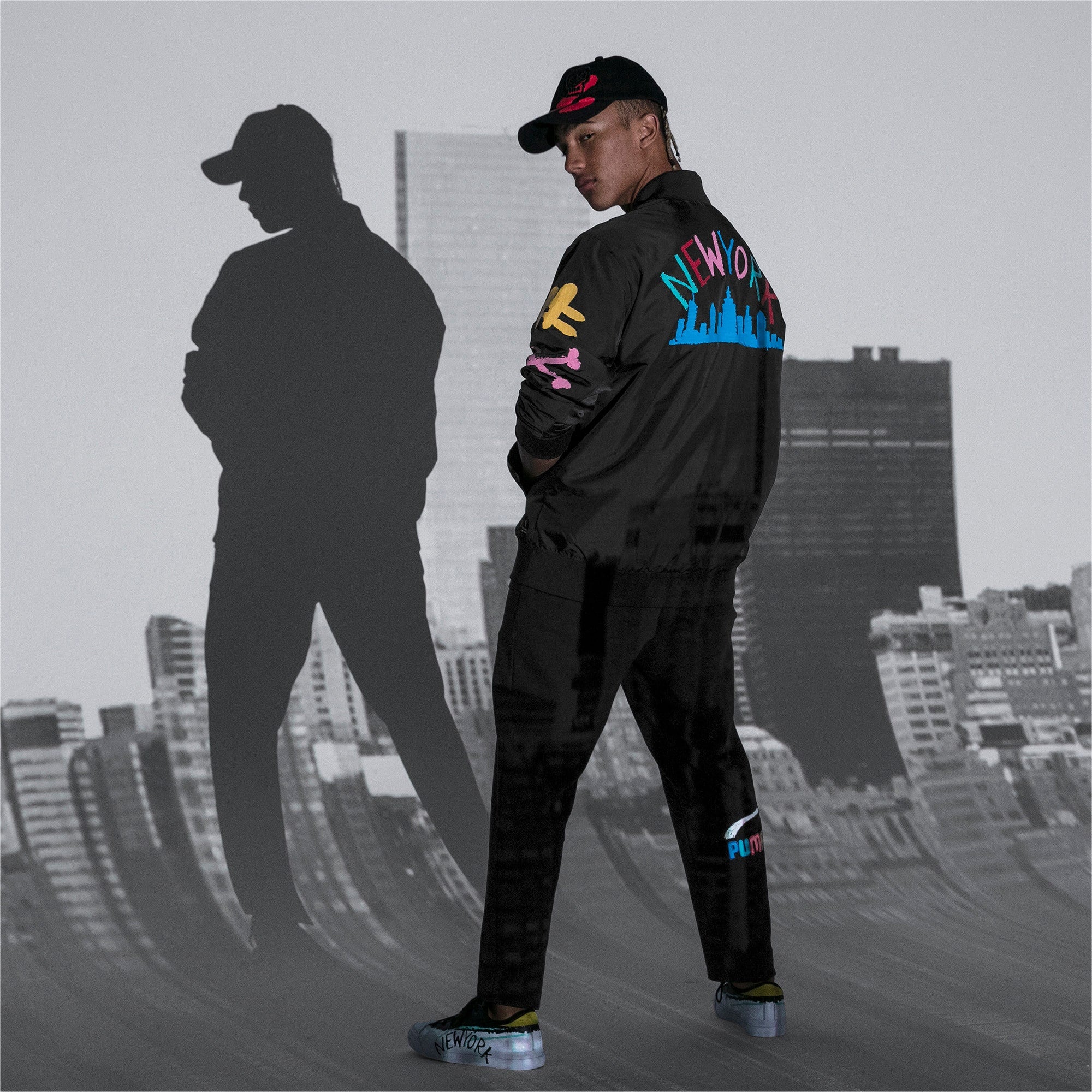 [578231-01] Mens Puma X BRADLEY THEODORE REVERSIBLE BOMBER JACKET