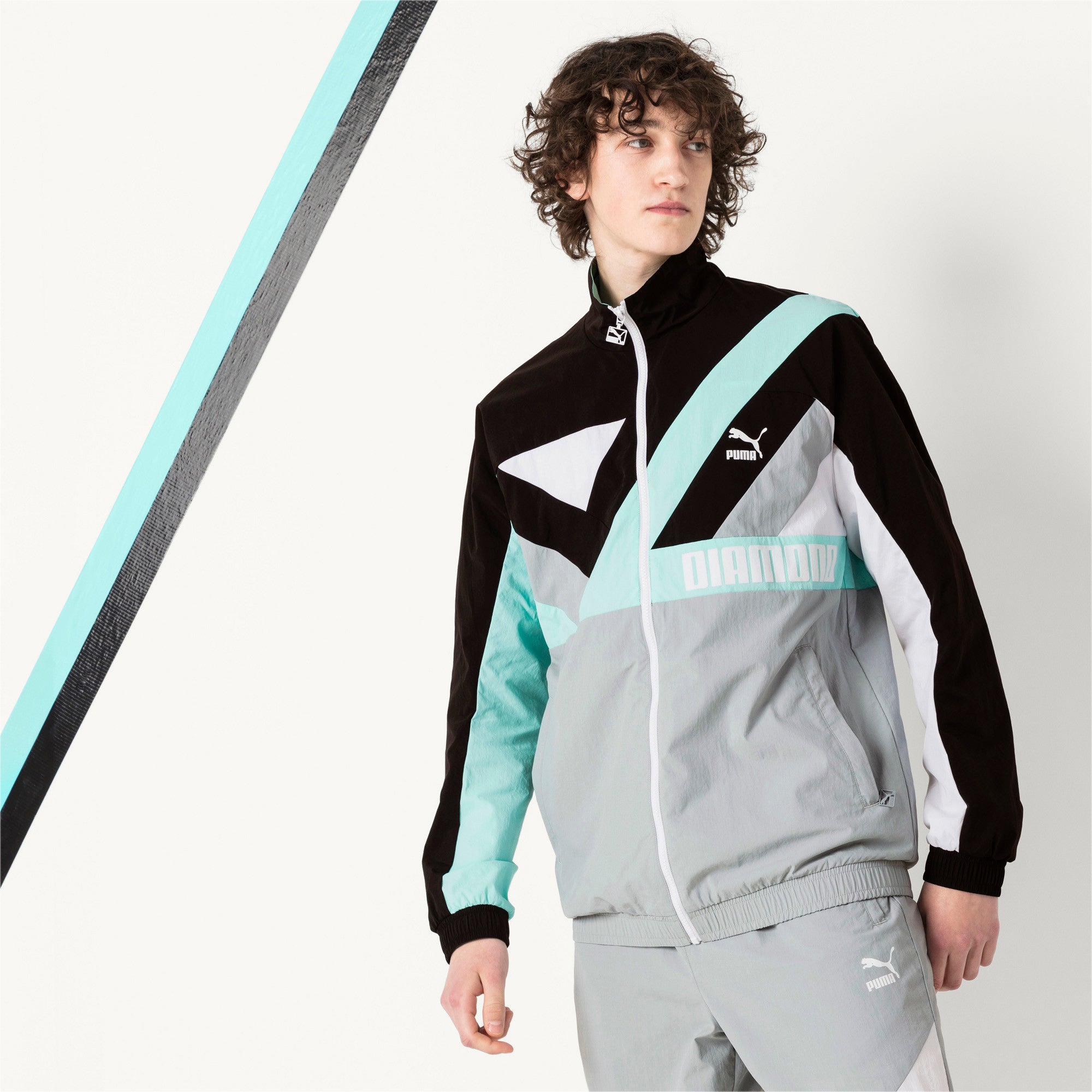 [575353-01] Mens Puma X Diamond Windjacket
