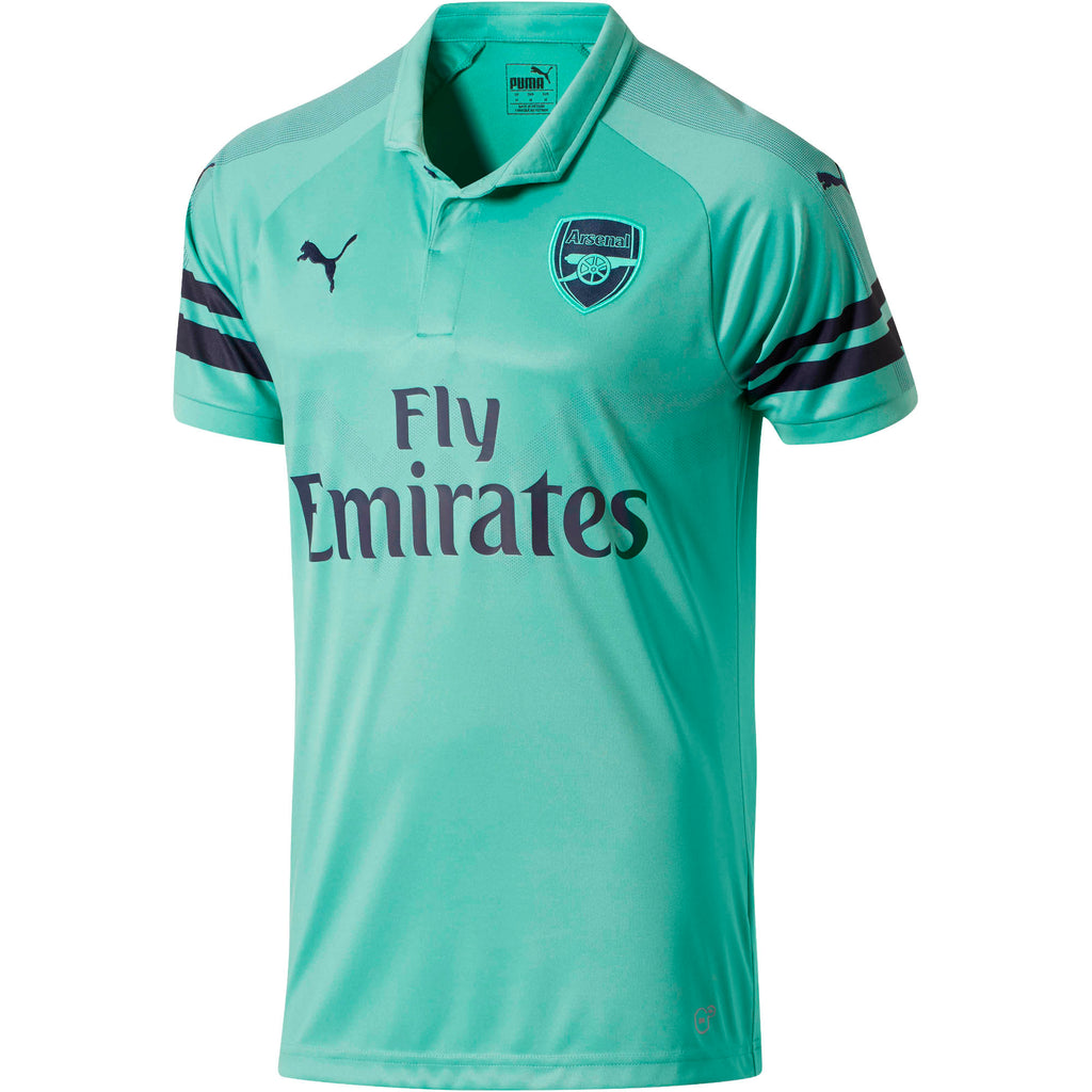 [753217-02] Mens Puma Arsenal FC Third Shirt Replica Short Sleeve With Epl Sponsor Logo