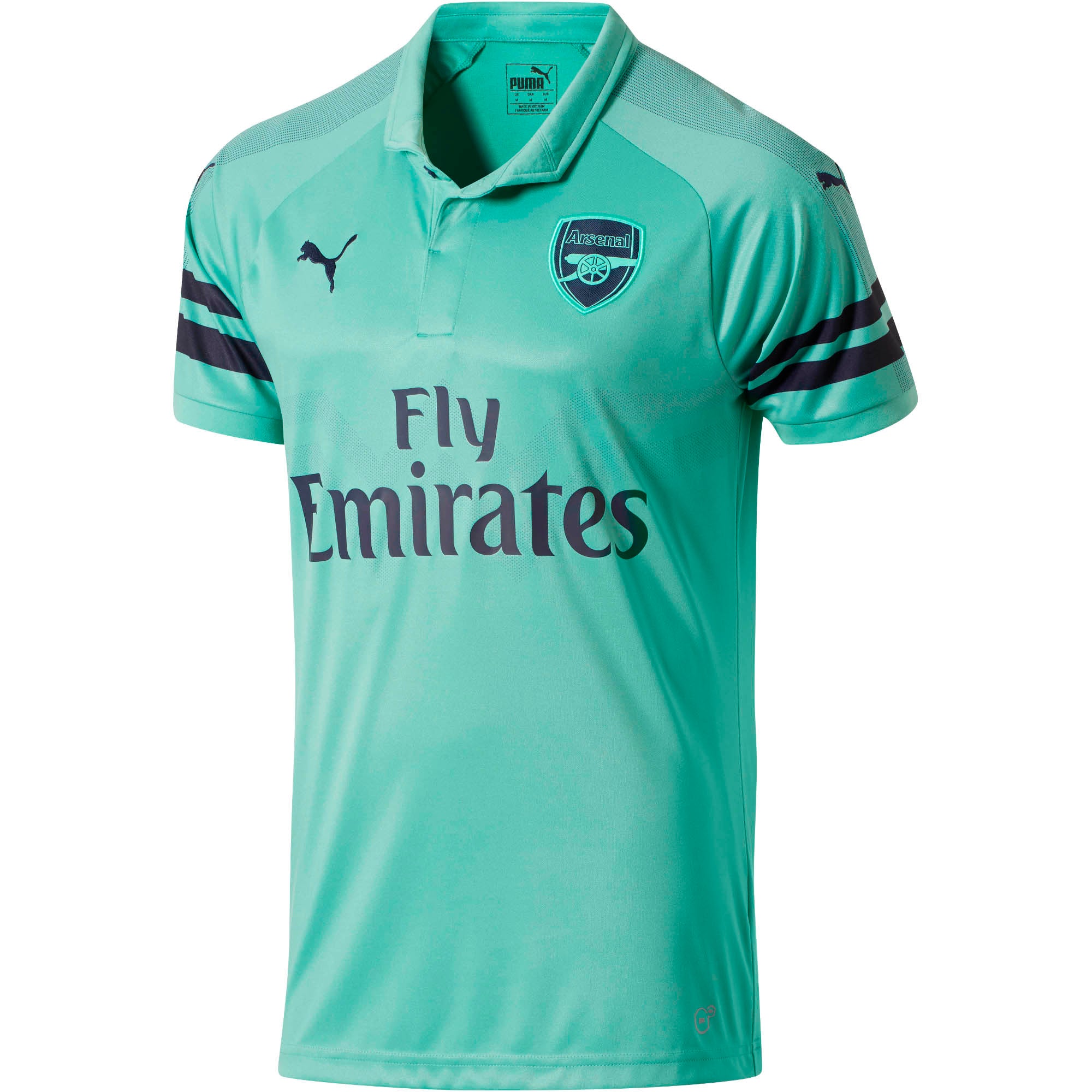[753217-02] Mens Puma Arsenal FC Third Shirt Replica Short Sleeve With Epl Sponsor Logo
