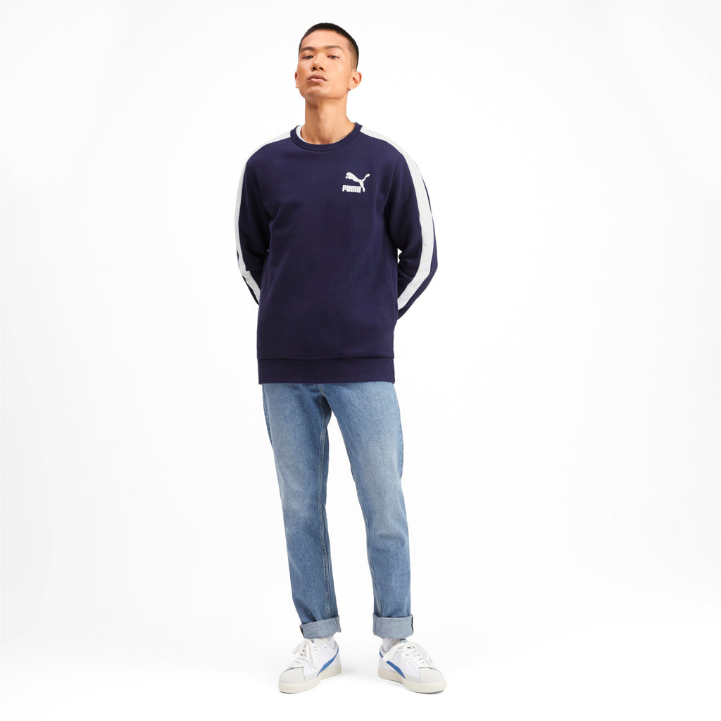 [595296-06] Mens Puma ICONIC T7 CREW FLEECE