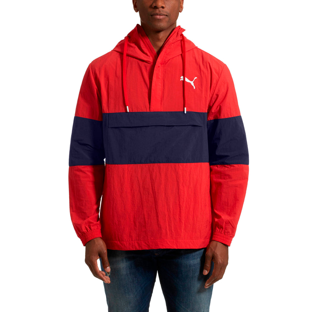 [851643-12] Mens Puma 1/2 Zip Windbreaker
