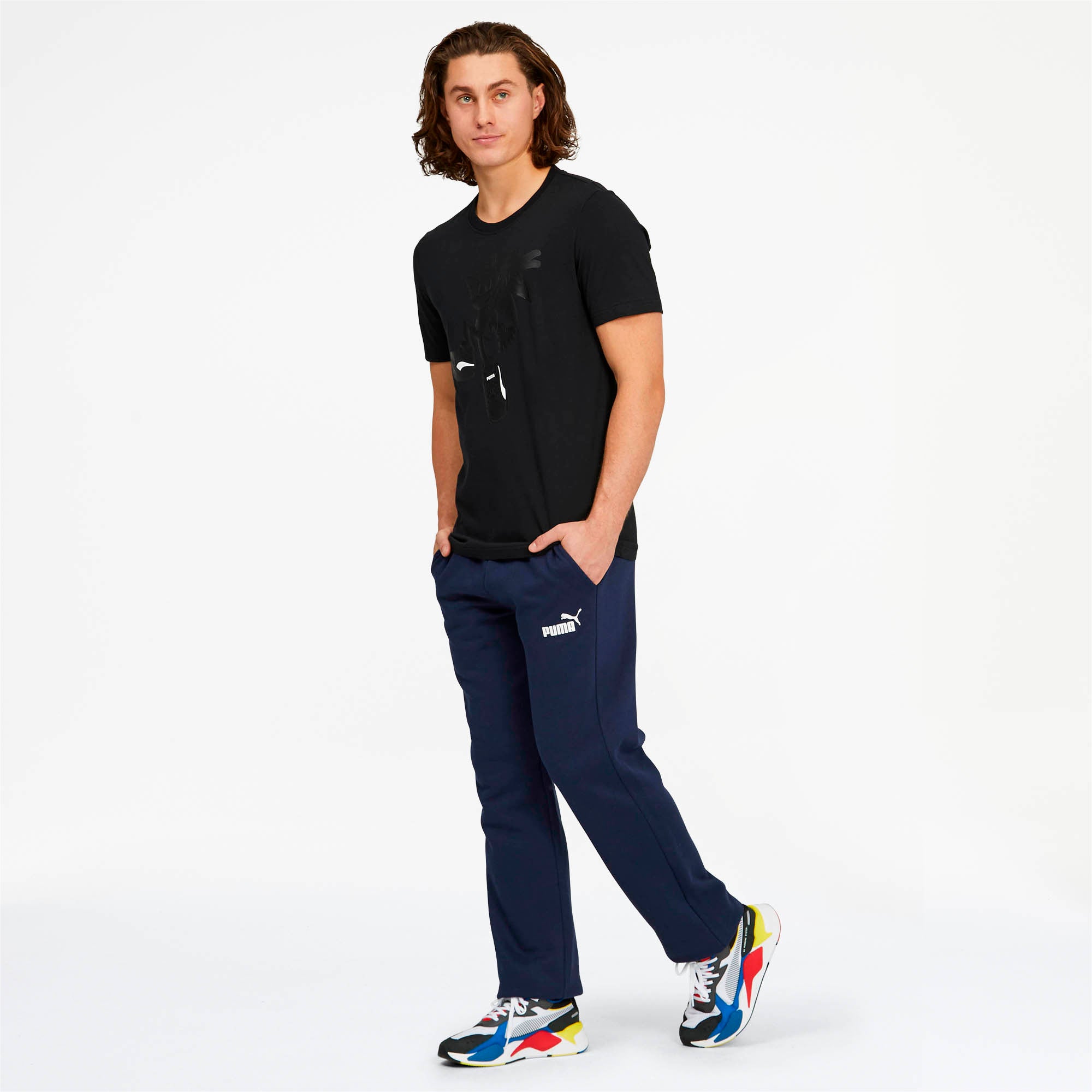 [851755-06] Mens Puma Essentials Logo Pants Fleece