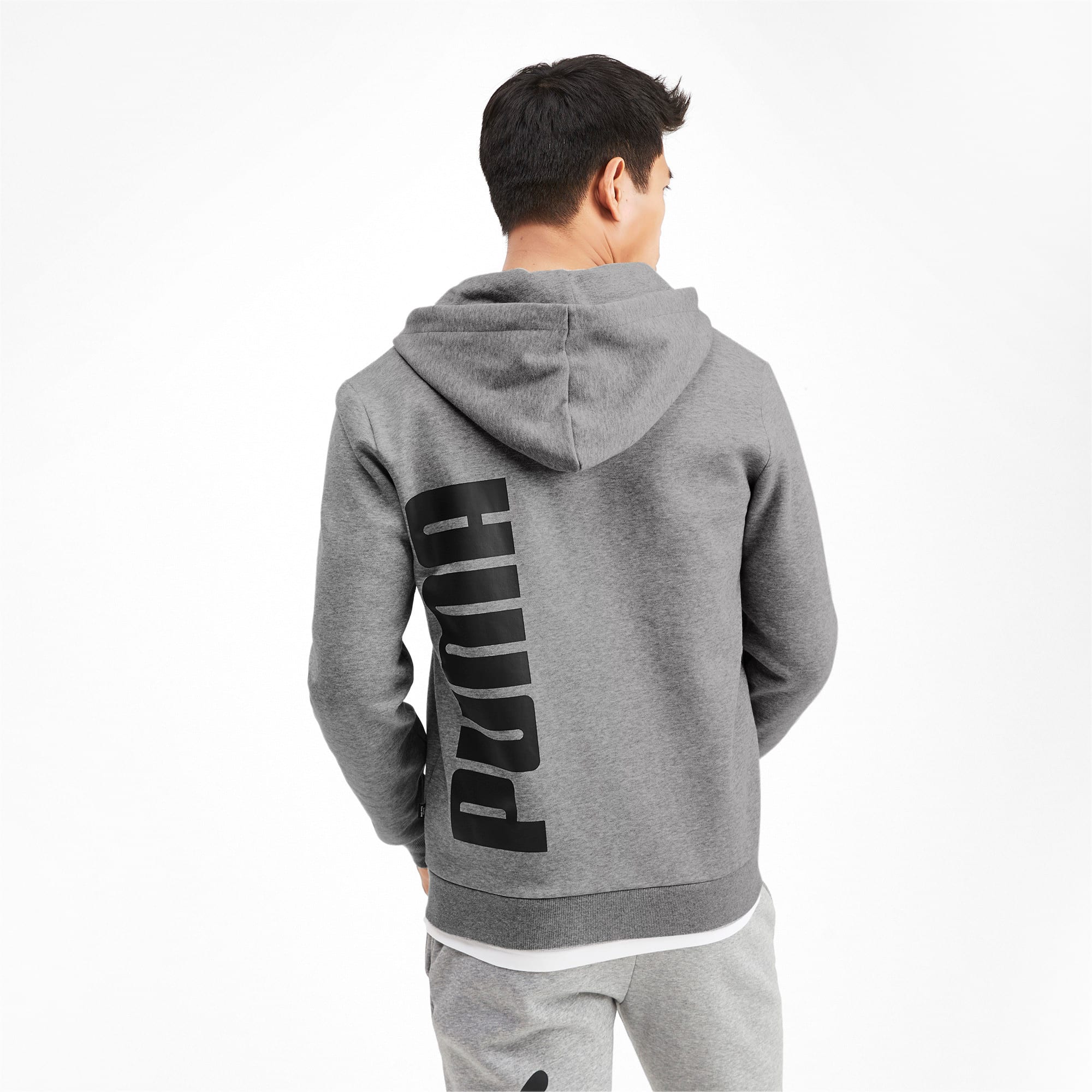 [580567-03] Mens Puma BIG LOGO FULL ZIP HOODY FLEECE