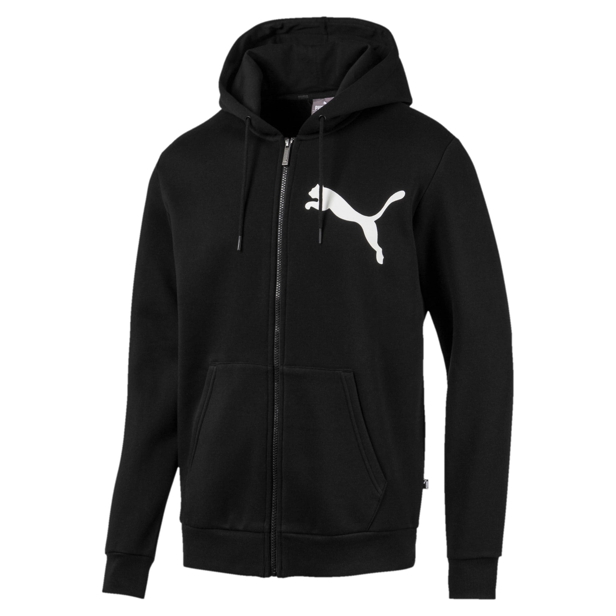 [580567-01] Mens Puma BIG LOGO FULL ZIP HOODY FLEECE