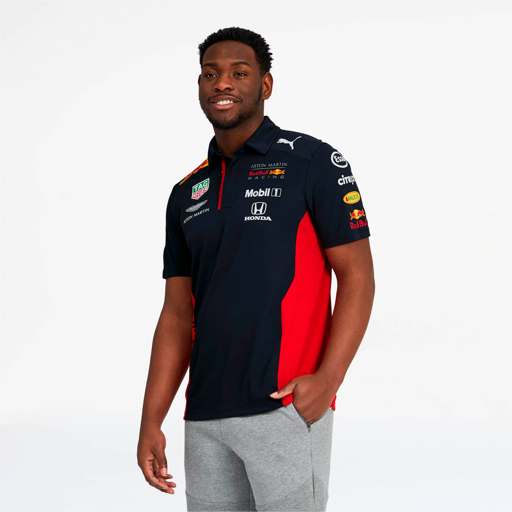 [762882-01] Mens Puma AMRBR Red Bull Racing Team Polo