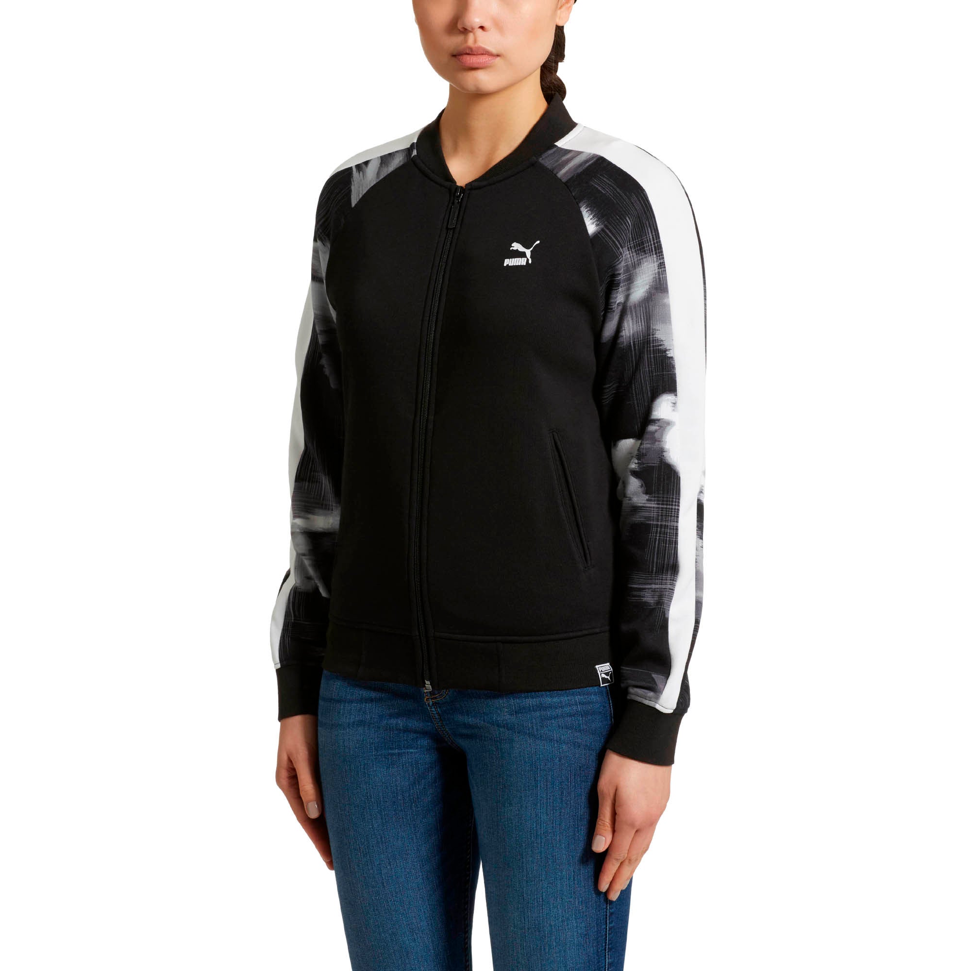[575072-01] Womens Puma Classics Logo T7 Track Jacket Aop