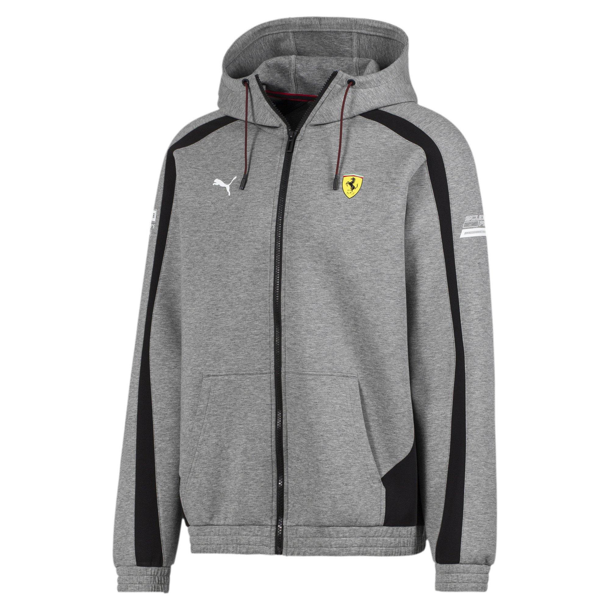 [596145-03] Mens Puma SF Ferrari Hooded Sweat Jacket - sneakAR