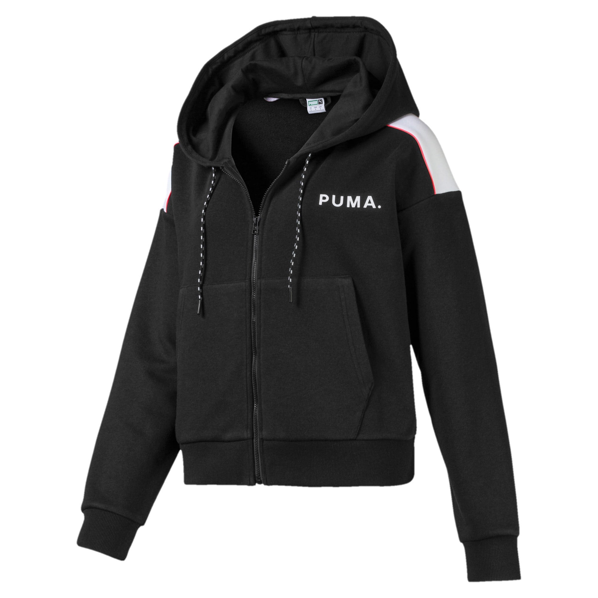 [595744-01] Womens Puma CHASE CROPPED FULL ZIP HOODY