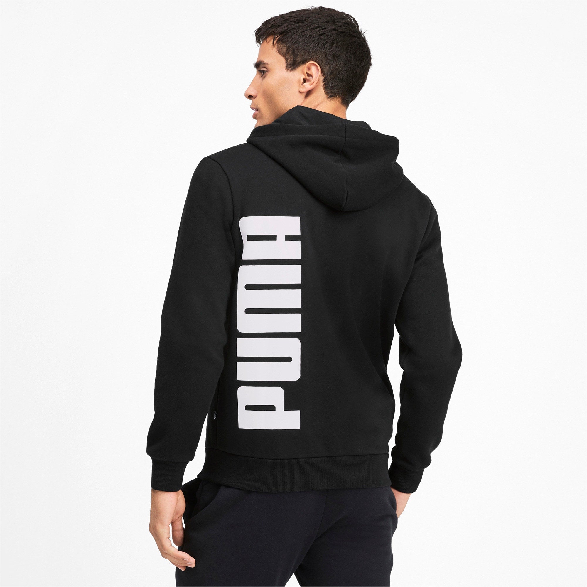 [580567-01] Mens Puma BIG LOGO FULL ZIP HOODY FLEECE