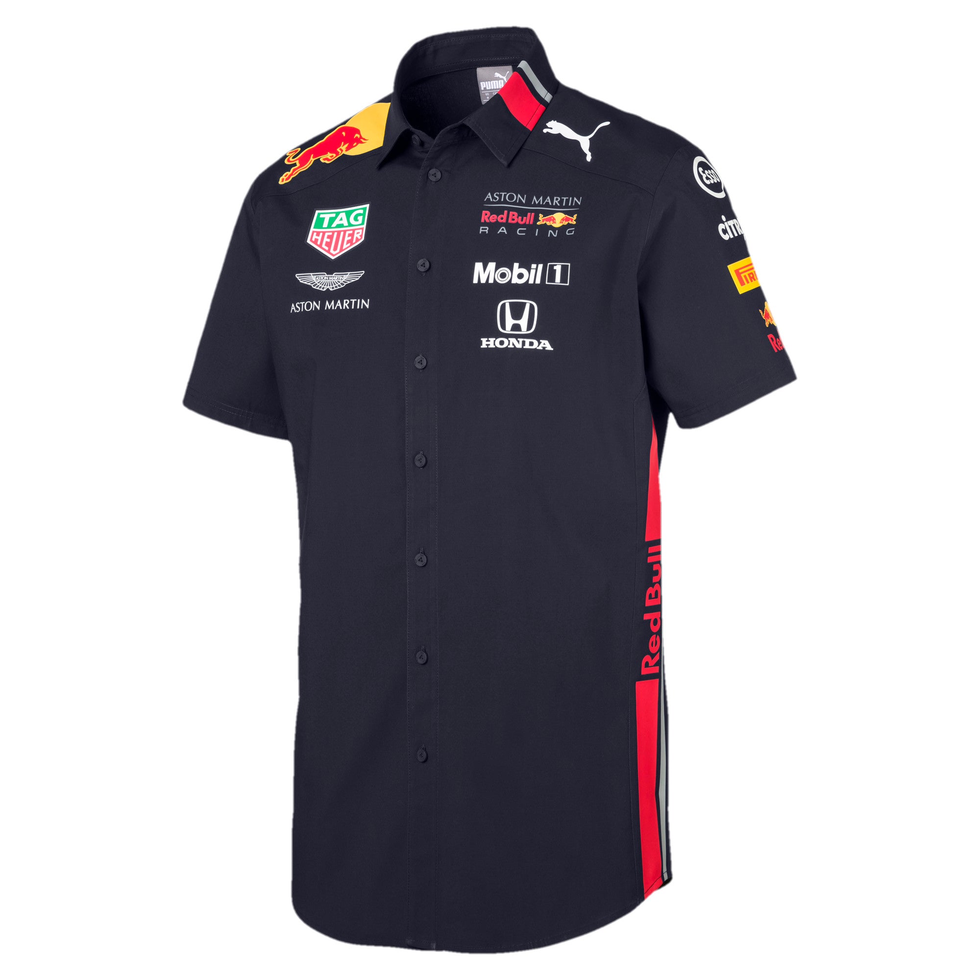 [762517-01] Mens Puma Aston Martin Red Bull Racing Aston Martin Red Bull Racing RBR Team Shirt