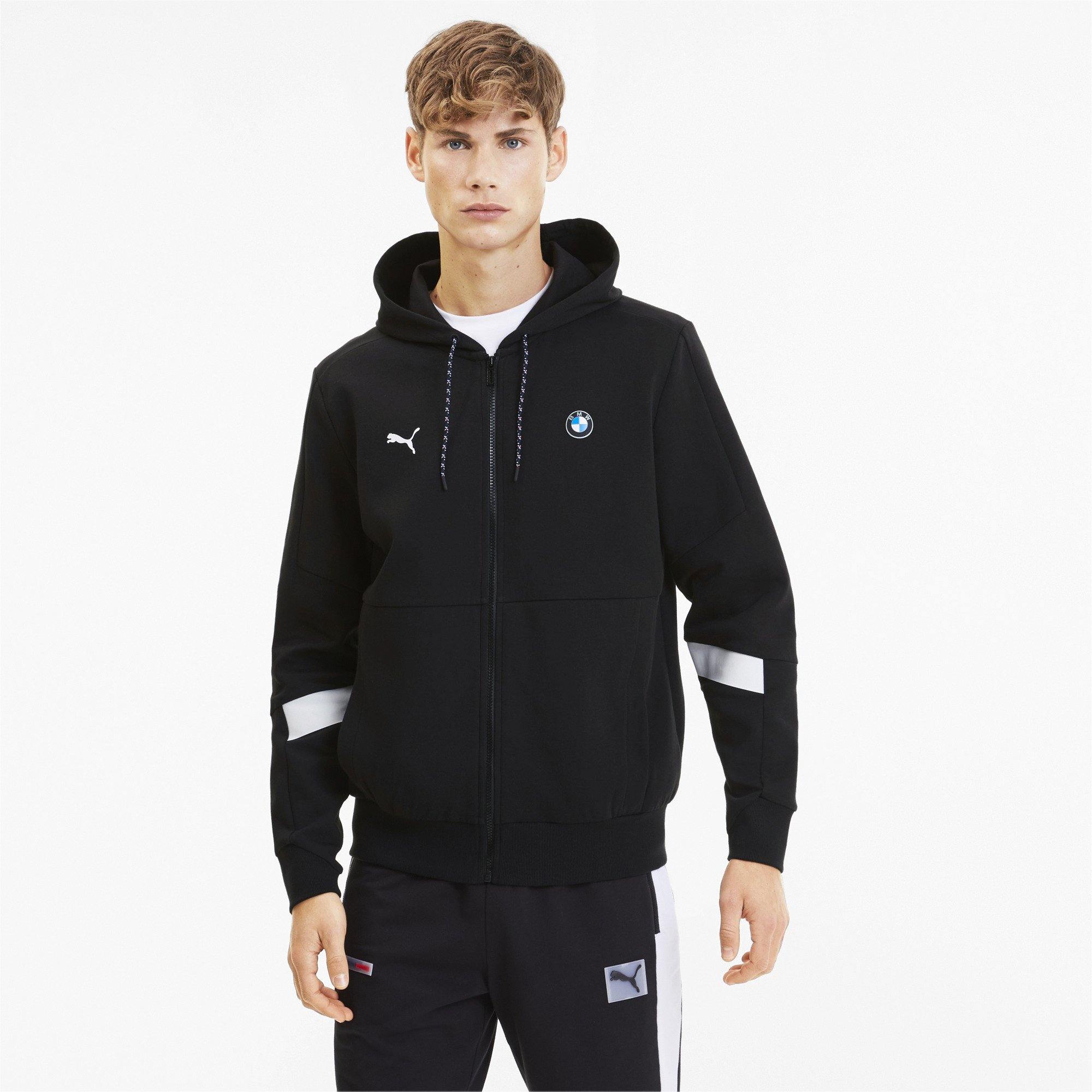 [596097-01] Mens Puma BMW Motorsport Hooded Sweat Jacket - sneakAR