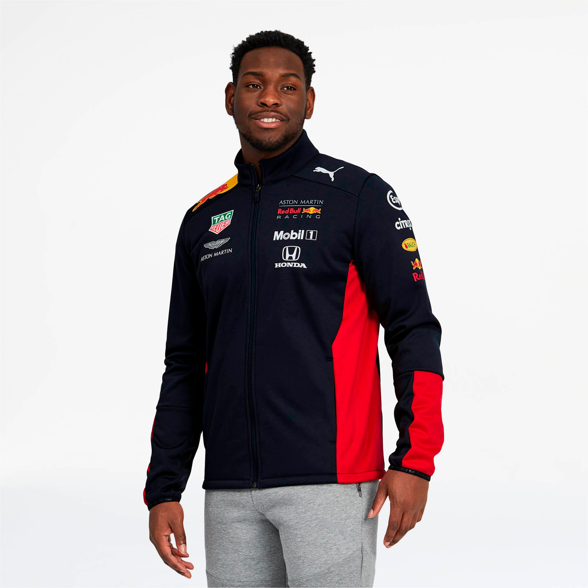 [762885-01] Mens Puma AMRBR Red Bull Racing Team Softshell