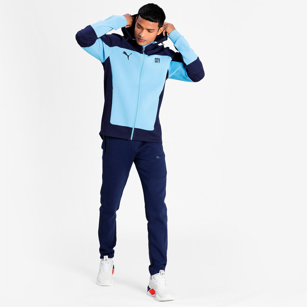 [764276-01] Mens Puma MCFC MANCHESTER CITY EVOSTRIPE HOODED JACKET