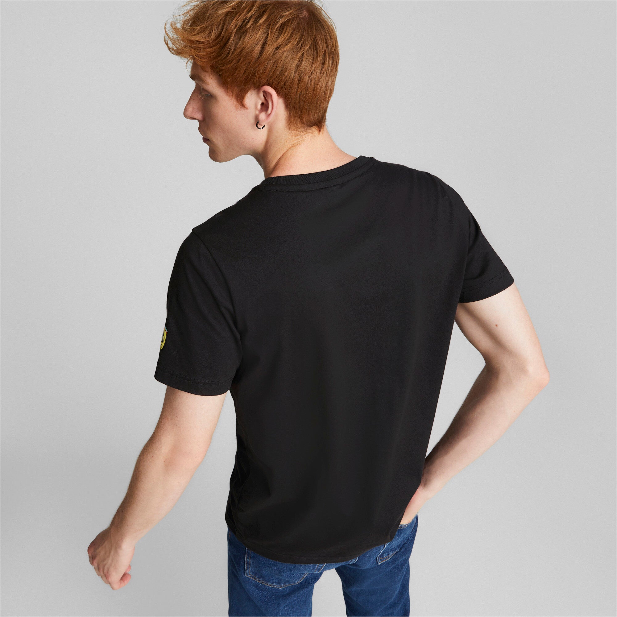 [535849-01] Mens Puma FERRARI RACE TONAL BIG SHIELD TEE
