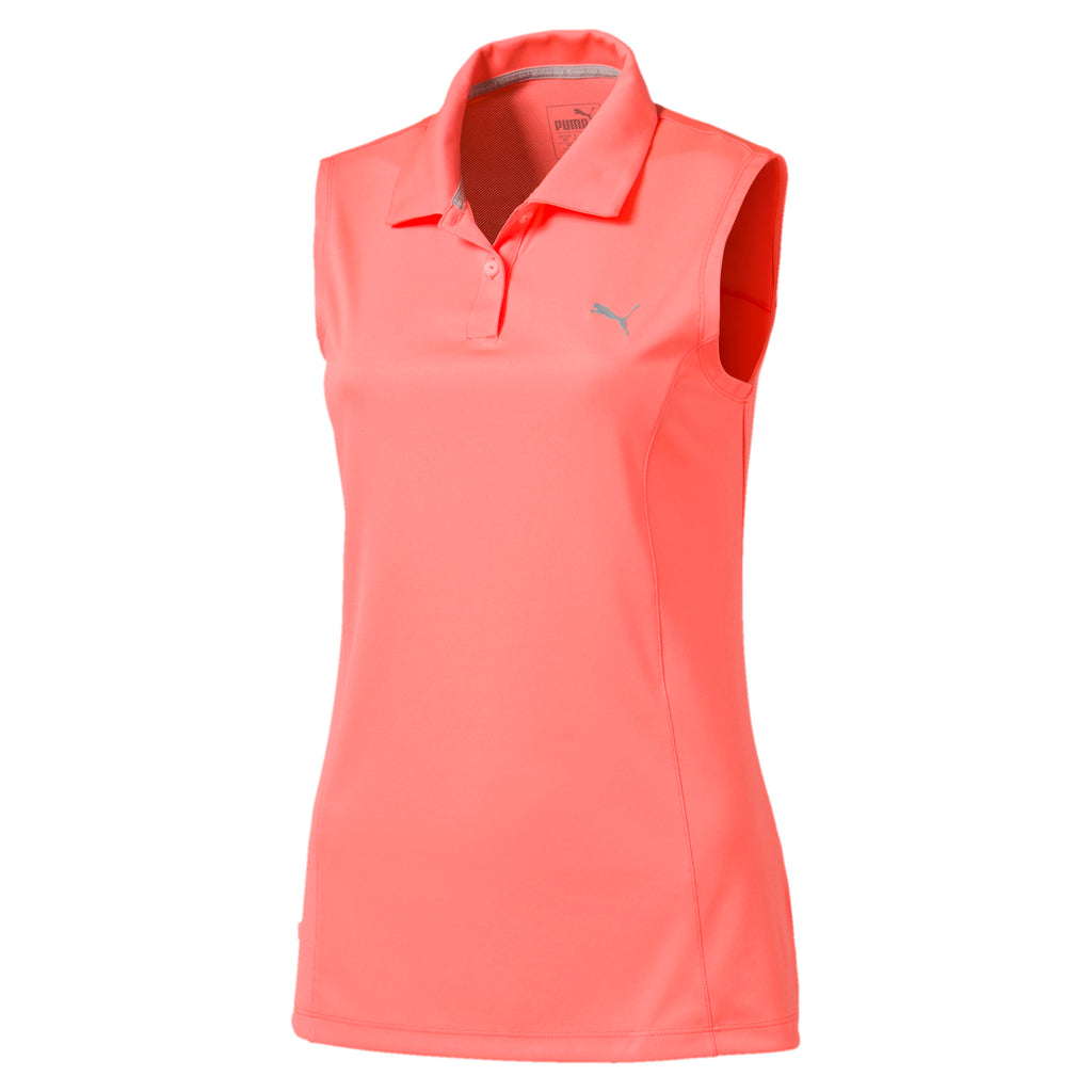 [570524-27] Womens Puma Pounce Sleeveless Polo