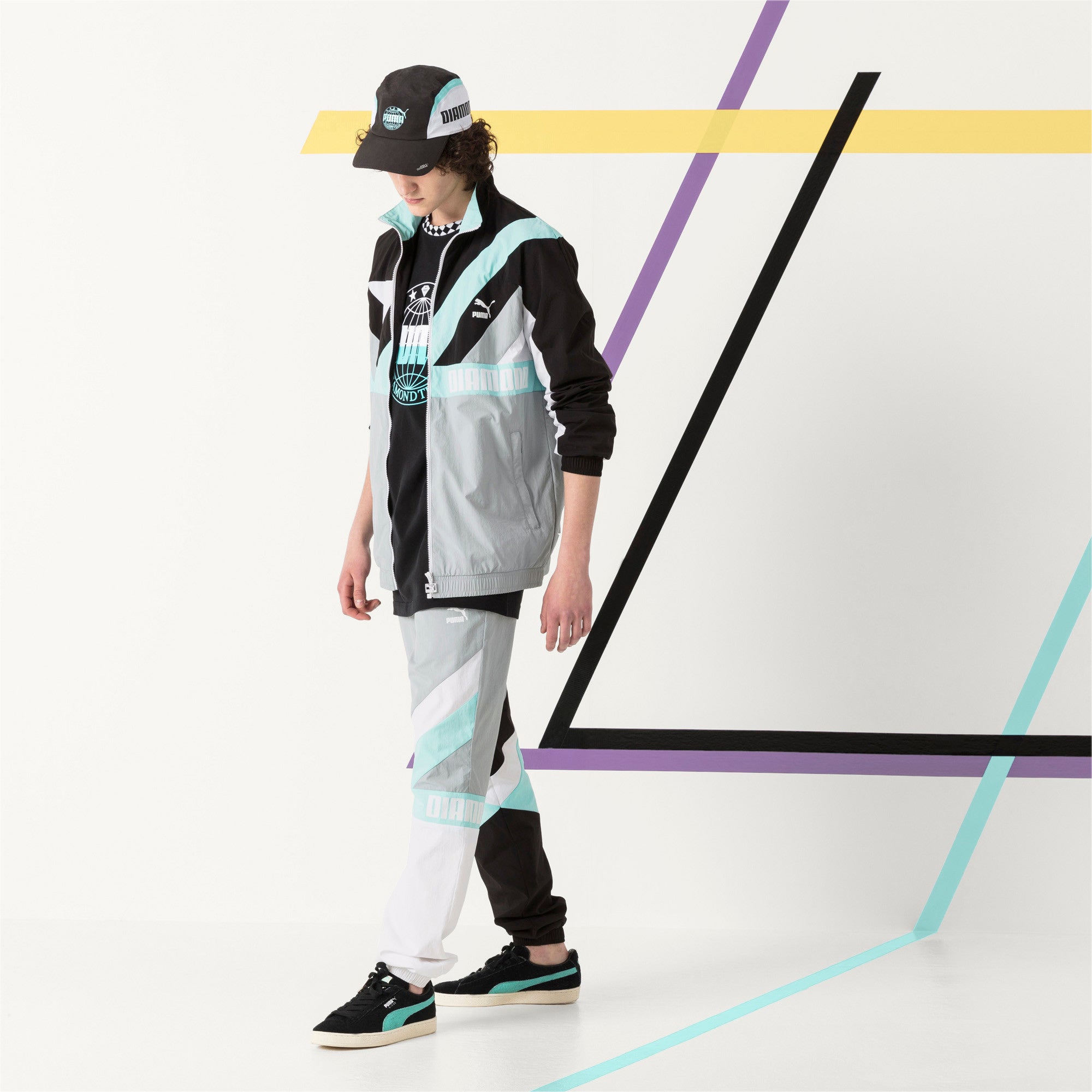 [575353-01] Mens Puma X Diamond Windjacket