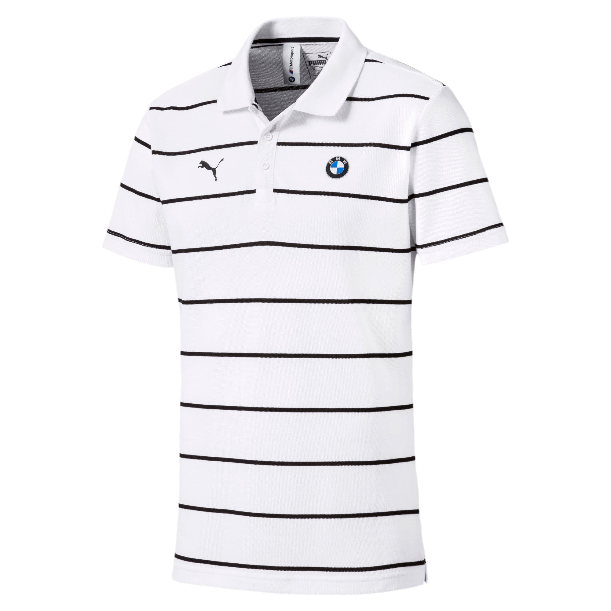 [595456-02] Mens Puma BMW Motorsport Striped Polo