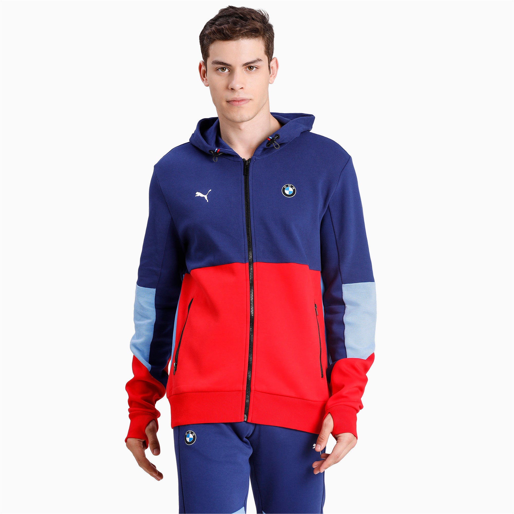 [598001-04] Mens Puma BMW MOTORSPORT HOODED SWEAT JACKET