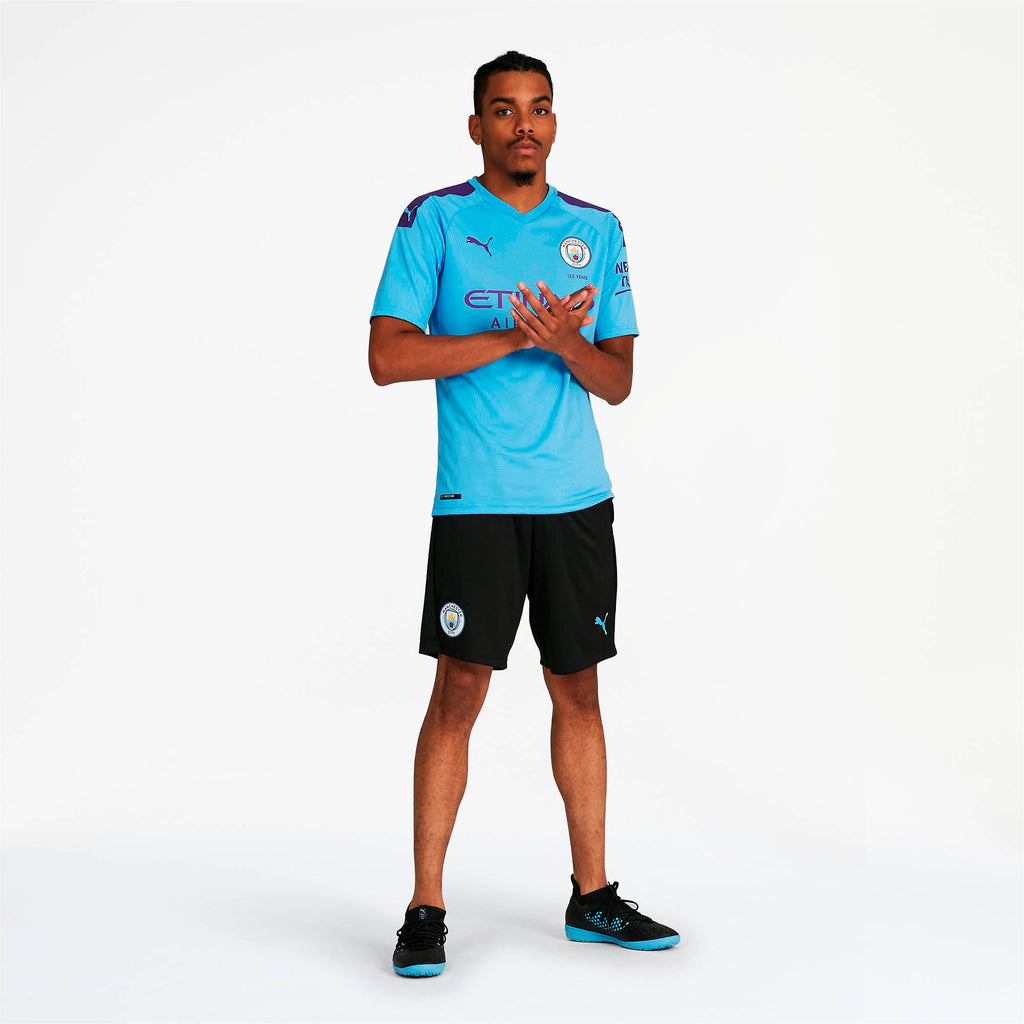 [755804-17] Mens Puma MCFC Training Shorts - Zipped Pockets