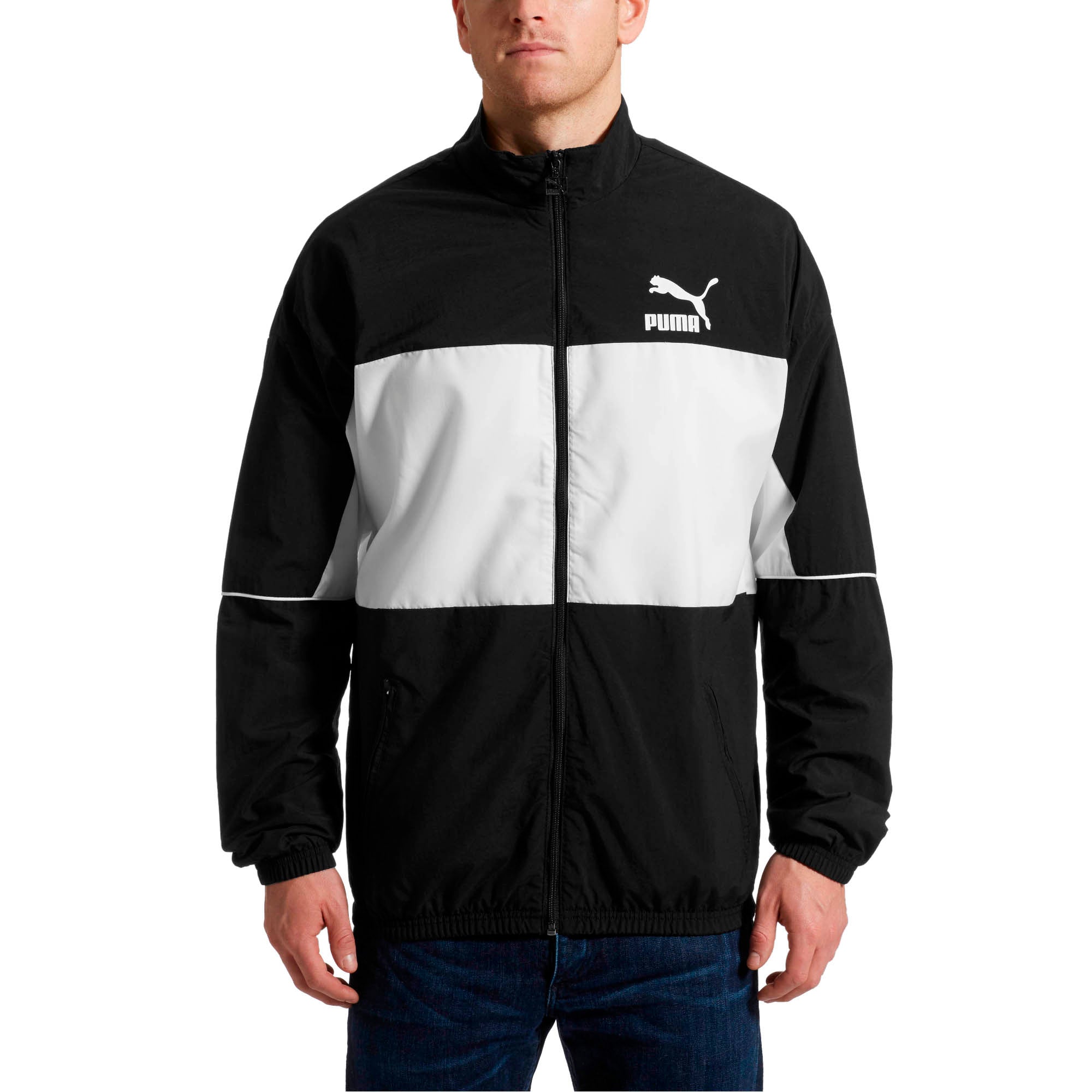 [576376-01] Mens Puma Retro Woven Track Jacket