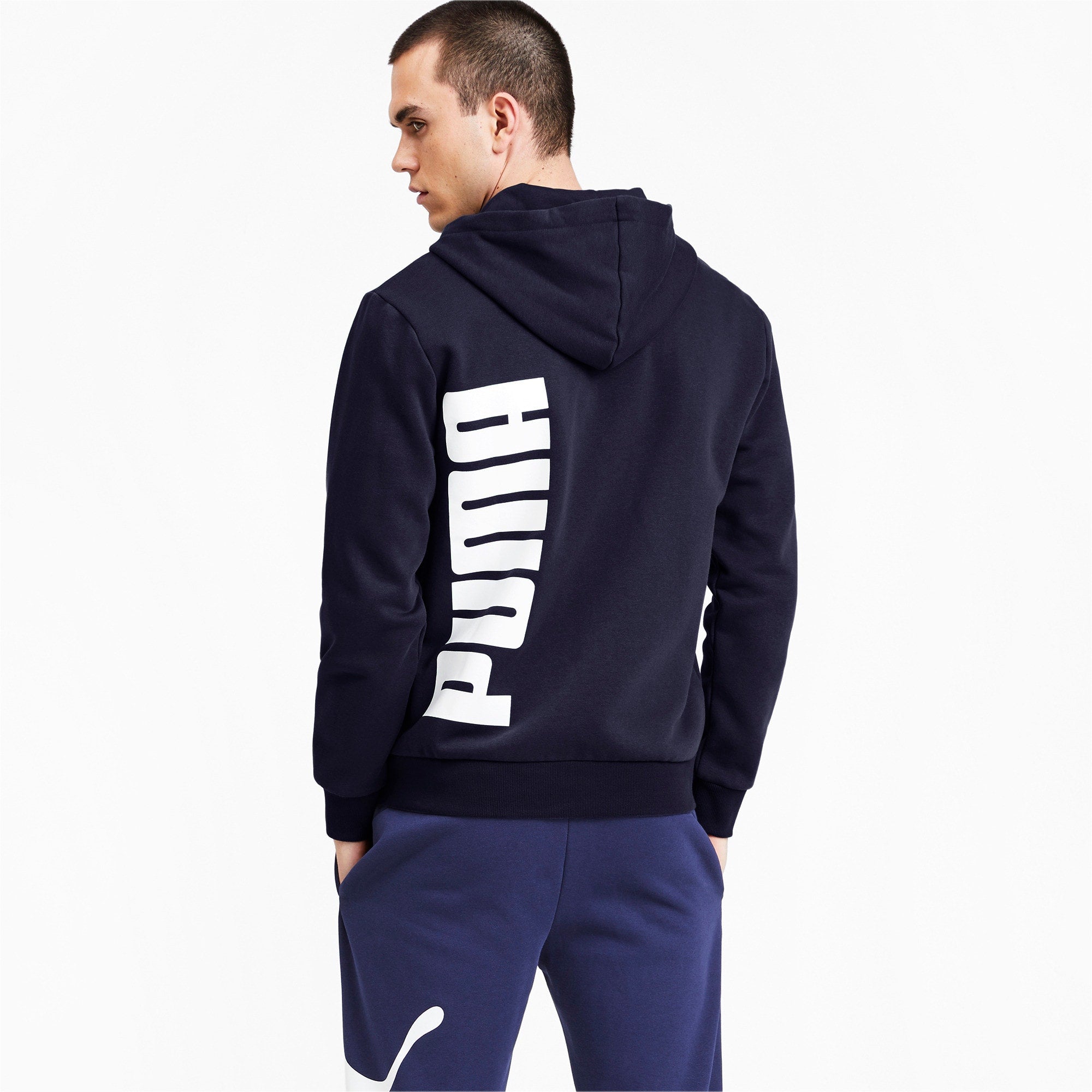 [580567-06] Mens Puma BIG LOGO FULL ZIP HOODY FLEECE