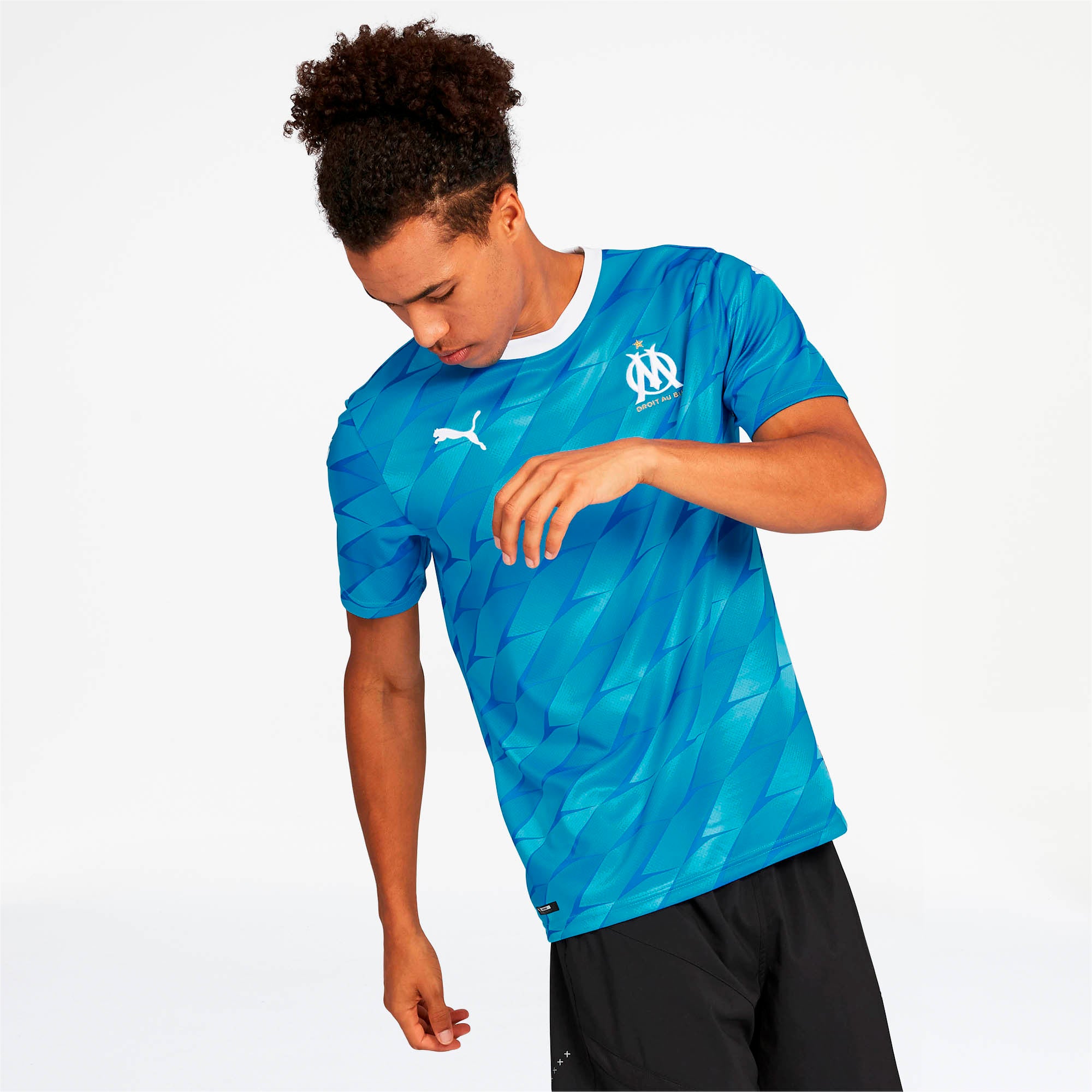 [755674-02] Mens Puma Olympique Marseille Away Replica Jersey