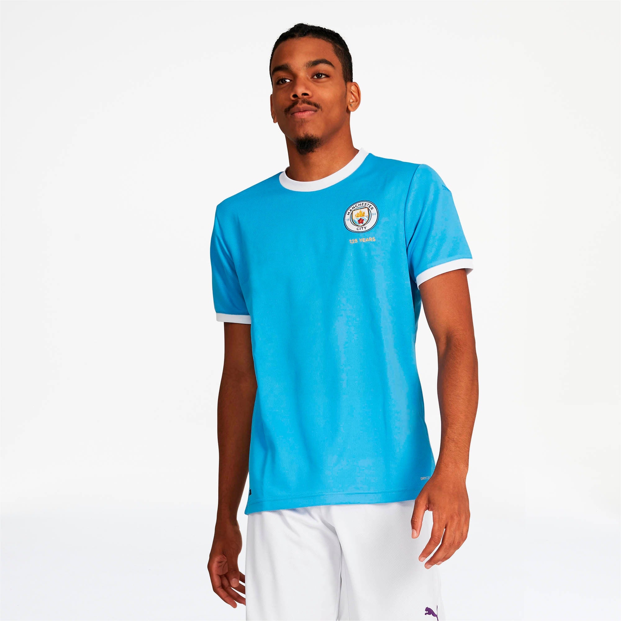 [756422-01] Mens Puma MCFC MANCHESTER CITY 125TH ANNIVERSARY SHIRT REPLICA