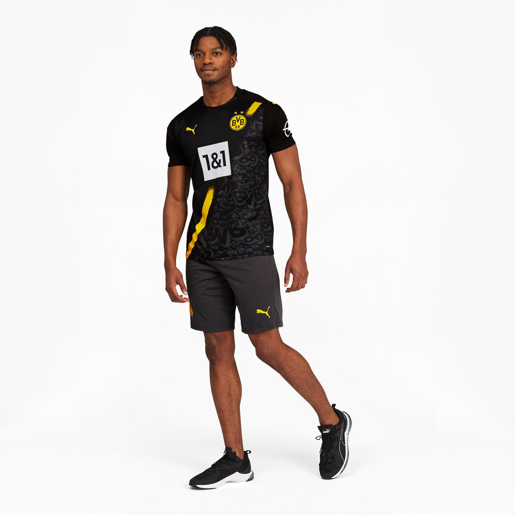 [757161-02] Mens Puma BVB BORUSSIA DORTMUND AWAY SHIRT REPLICA SHORT SLEEVE