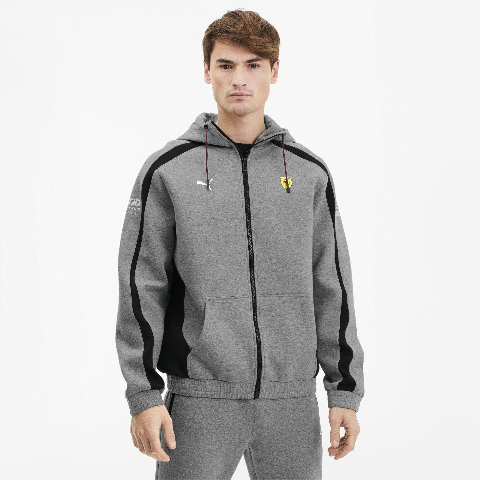 [596145-03] Mens Puma SF Ferrari Hooded Sweat Jacket - sneakAR