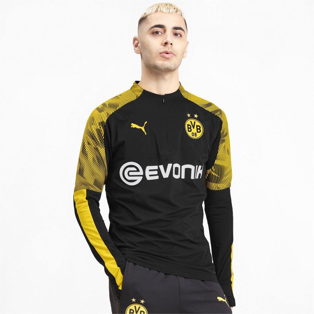 [755764-02] Mens Puma BVB 1/4 Zip Training Top With Evonik Logo - sneakAR