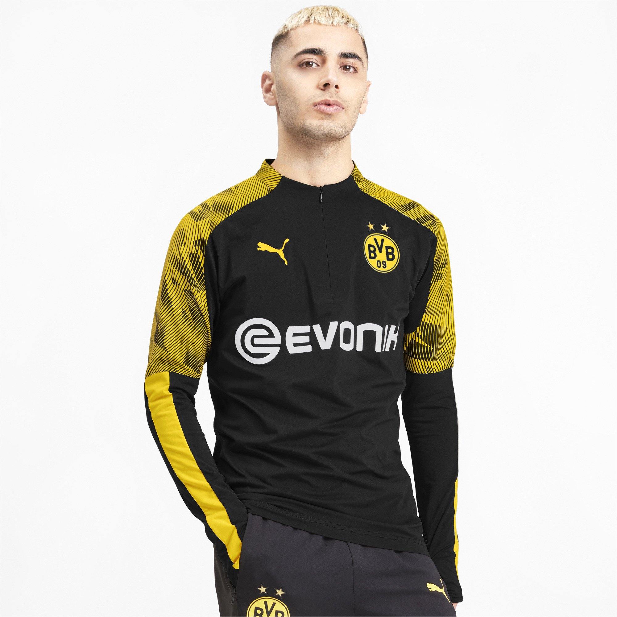 [755764-02] Mens Puma BVB 1/4 Zip Training Top With Evonik Logo - sneakAR