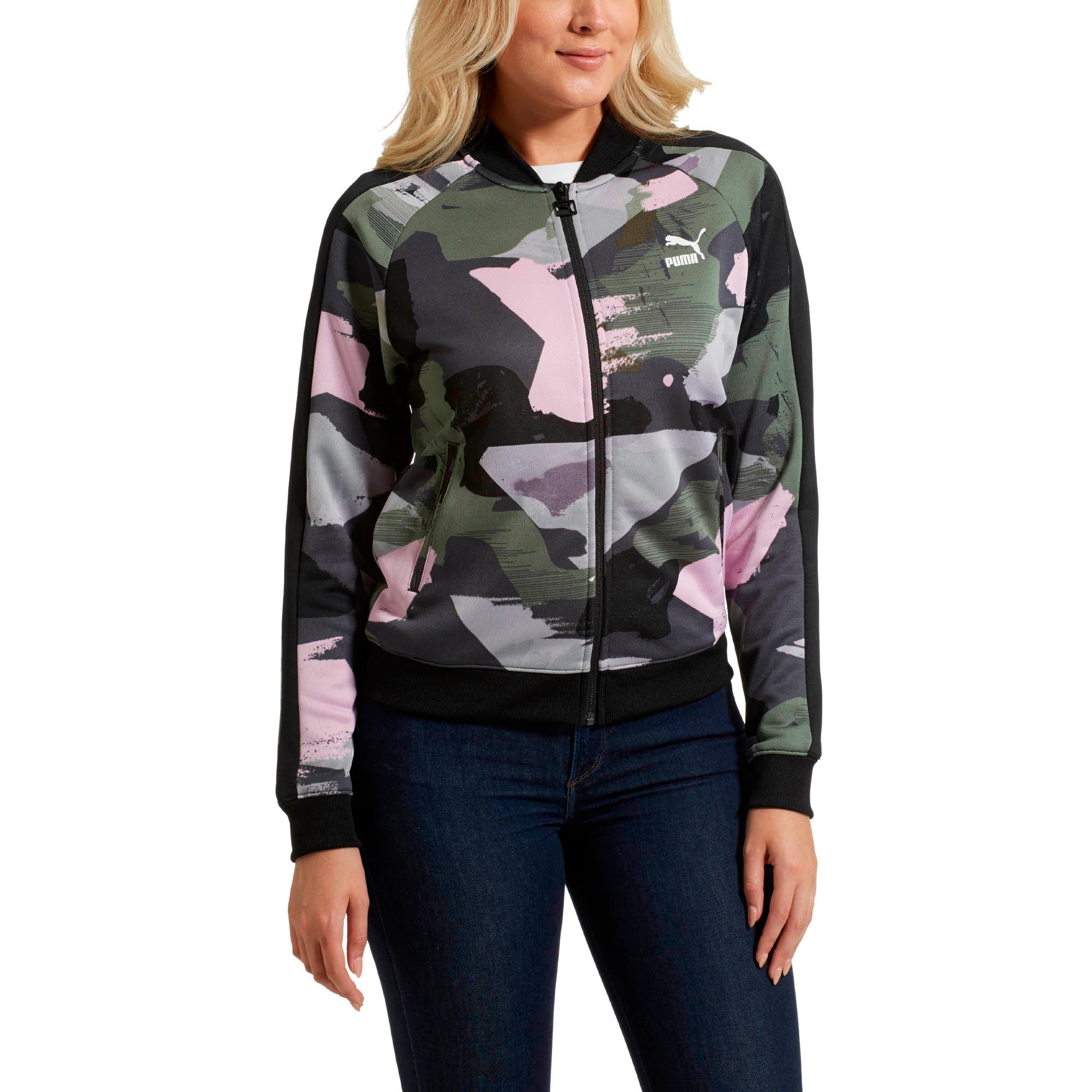 [576248-14] Womens Puma Classics T7 Track Jacket Aop