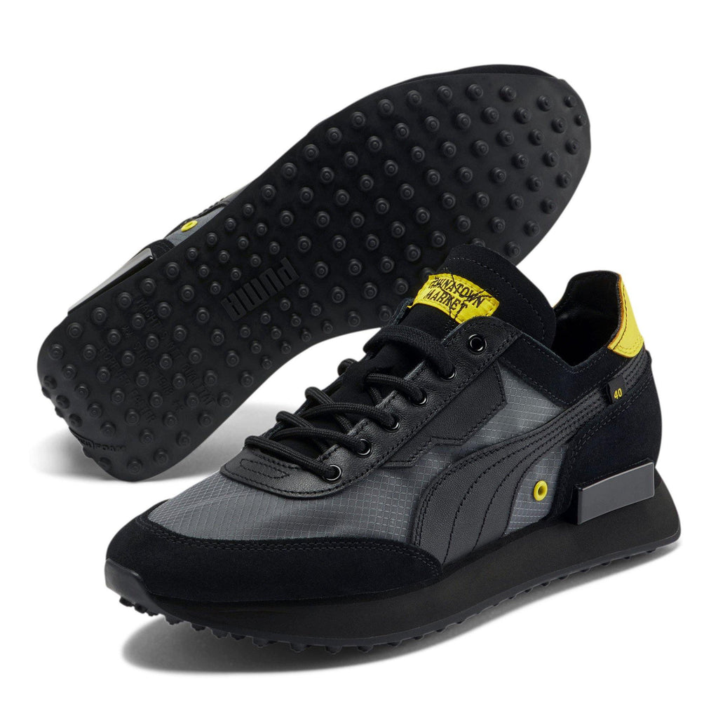 [374477-01] Mens Puma Future Rider X Chinatown Market Black - sneakAR
